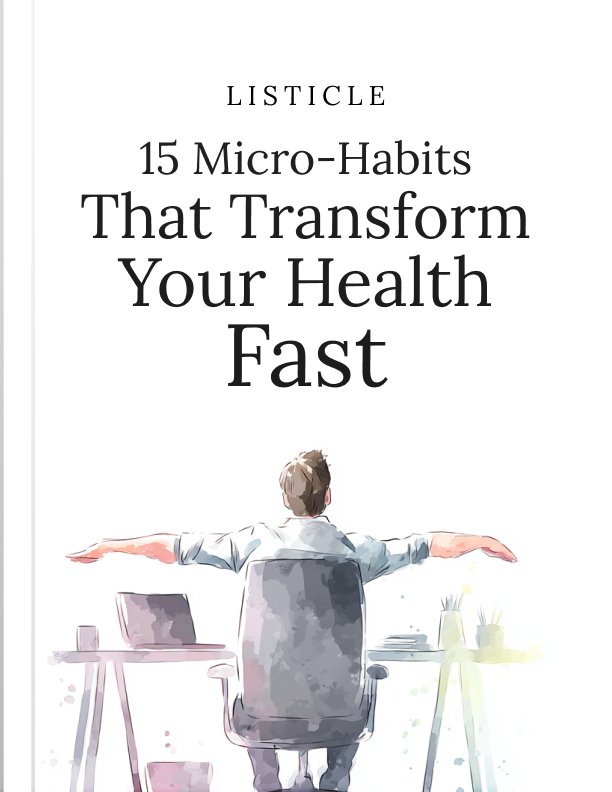 15 Micro Habits That Transform Your Health Fast Listicle